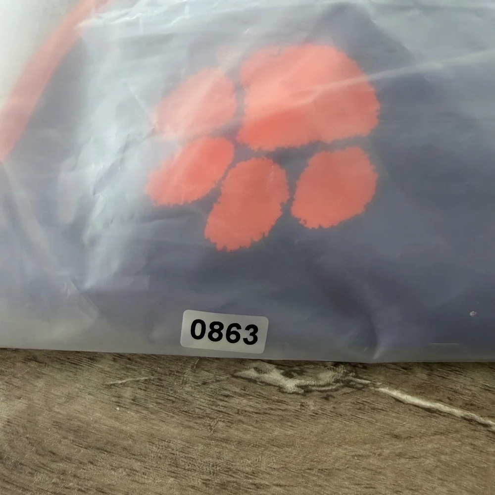 Nike Clemson Tigers Women Purple Orange Tempo Running Shorts NCAA Size Medium